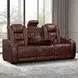 Chester Brown Reclining Living Room Set with USB Charging and LED