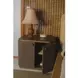 Simone Brown 2 Door Nightstand