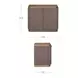 Simone Brown 2 Door Nightstand
