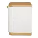 Simone Cream and Brown 2 Door Nightstand