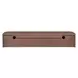 Round Off Walnut Rectangular Floating Console Table