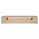 Round Off Natural Rectangular Floating Console Table