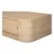 Round Off Natural Rectangular Floating Console Table