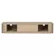 Round Off Natural Rectangular Floating Console Table