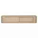 Round Off Natural Rectangular Floating Console Table