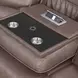 Lawson Sydney Brunette 7 Piece Modular Zero Gravity Power Reclining Sectional with Adjustable Headrest and USB Charging