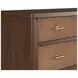 Verge Handcrafted Walnut 5 Drawer Chest
