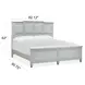 Glenbrook Pebble California King Panel Bed