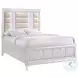 Charlotte White Upholstered Platform Bedroom Set With Storage Footboard