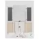 Charlotte White And Silver Vanity Set With LED Light
