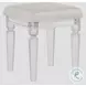 Charlotte White And Silver Vanity Set With LED Light