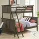 San Mateo Gray Twin Over Full Bunk Bed