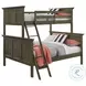 San Mateo Gray Twin Over Full Bunk Bed