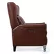 Harrowford Benjamin Burgundy Leather Power Recliner with Power Headrest