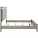 Lennox Gray Queen Upholstered Panel Bed