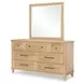 XXXs and OOOs Amber Rectangular Dresser Mirror
