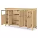 XXXs and OOOs Amber 4 Door Credenza with LED