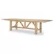 XXXs and OOOs Amber 124" Extendable Rectangular Trestle Dining Table