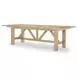 XXXs and OOOs Amber 124" Extendable Rectangular Trestle Dining Table