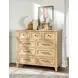 XXXs and OOOs Amber 9 Drawer Bureau Dresser