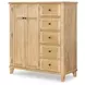 XXXs and OOOs Amber 5 Drawer Door Chest