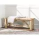 XXXs and OOOs Amber Bed Bench