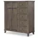 XXXs and OOOs Cocoa 5 Drawer Door Chest