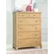 Todays Traditions Natural Hickory 5 Drawer Chest