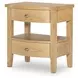 Todays Traditions Natural Hickory 2 Drawer Nightstand with USB Charging
