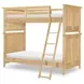 Todays Traditions Natural Hickory Twin Over Twin Bunk Bed