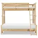 Todays Traditions Natural Hickory Twin Over Full Bunk Bed