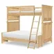 Todays Traditions Natural Hickory Twin Over Full Bunk Bed