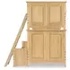 Todays Traditions Natural Hickory Twin Over Full Bunk Bed