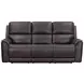 Eldridge Steamboat Brown Leather 86" Zero Gravity Power Reclining Sofa with USB Charging