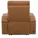 Phoenix Autumn Caramel Leather Zero Gravity Power Recliner with LED and USB Charging