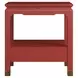 Eave Red Rectangular Bedside Table with 1 Drawer