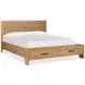Brookstone Rustic Caramel California King Storage Panel Bed