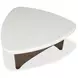 Elowen Vale Turkish Coffee and White Triangular Marble Top Cocktail Table