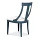 Deco White Performance Fabric Upholstered Side Chair Set of 2