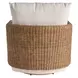 Mateo Nomad Snow Performance Fabric Swivel Chair