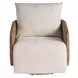 Mateo Nomad Snow Performance Fabric Swivel Chair