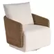 Mateo Nomad Snow Performance Fabric Swivel Chair