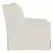 Vista Beige Performance Fabric Upholstered Swivel Accent Chair