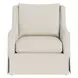 Vista Beige Performance Fabric Upholstered Swivel Accent Chair