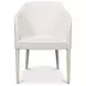 Goccia Lime White Upholstered Side Chair