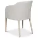 Goccia Lime White Upholstered Side Chair