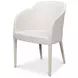 Goccia Lime White Upholstered Side Chair