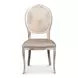 U093 06TG Gray Performance Fabric Upholstered Side Chair Set of 2