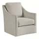 Mosaic Beige Performance Fabric Upholstered Swivel Accent Chair