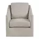 Mosaic Beige Performance Fabric Upholstered Swivel Accent Chair